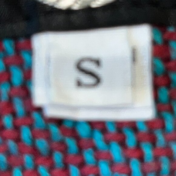 Vintage 90's KOKOPELLI Western Artsy Navajo Design Woven Jacket -Made in USA - S - Picture 8 of 9